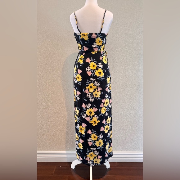 H&M Divided Floral Faux Wrap Maxi Dress – Size 4 - Picture 3 of 13
